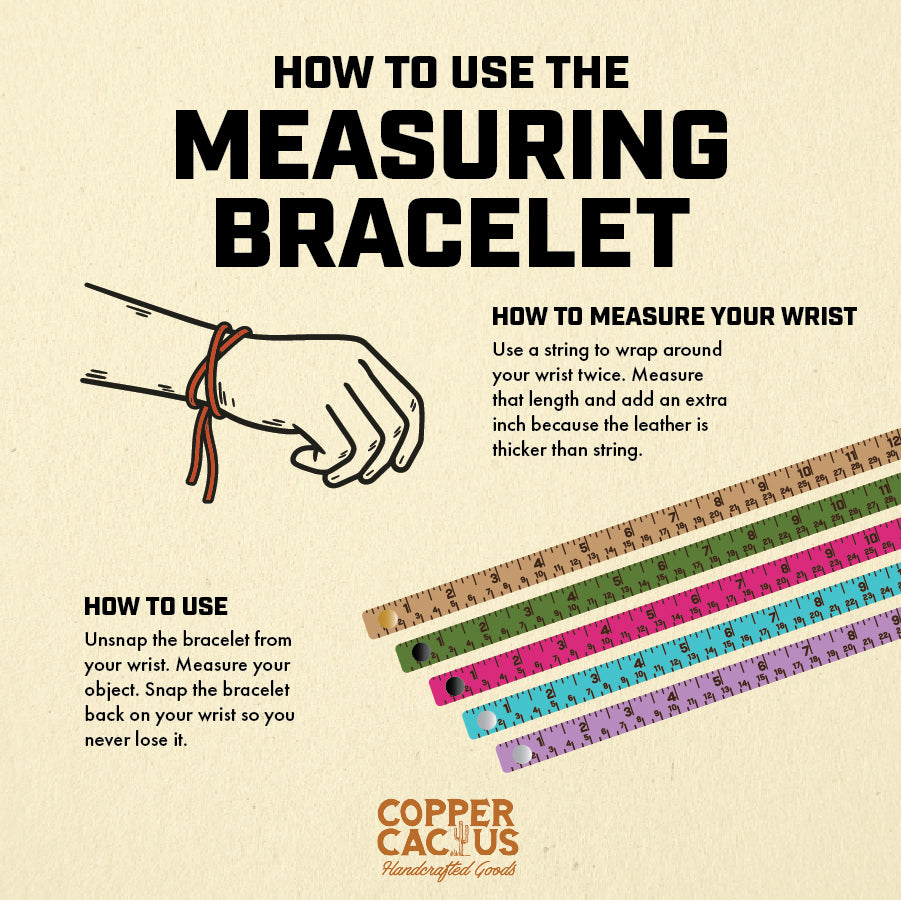 INCHES and CM Measuring Bracelet
