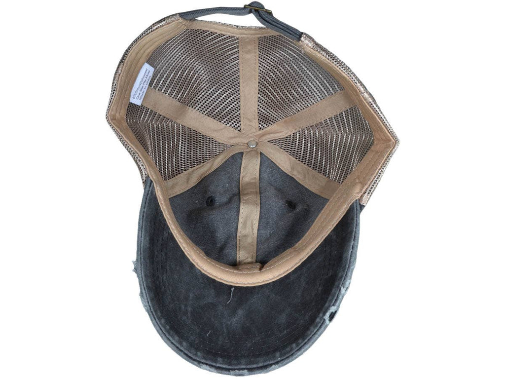 Vintage Trucker Hats - Unstructured Pigment-Dyed Distressed