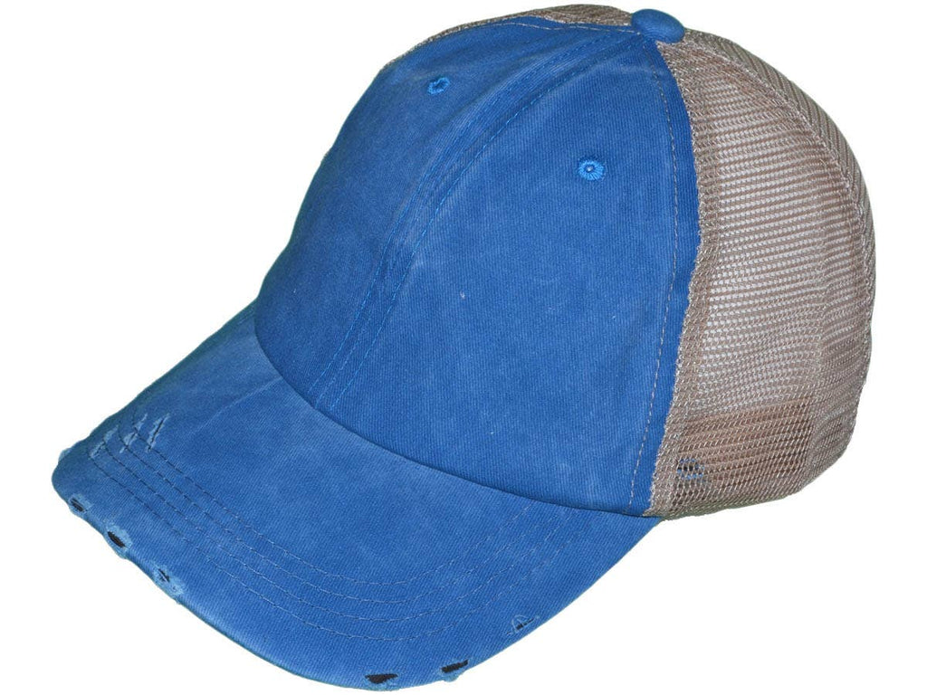 Vintage Trucker Hats - Unstructured Pigment-Dyed Distressed