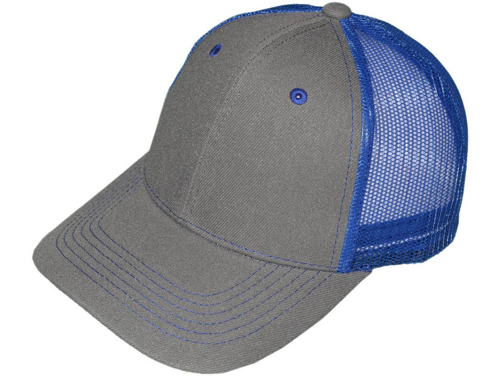 *Youth Size* Blank Trucker Hats - Structured Mesh BK Caps