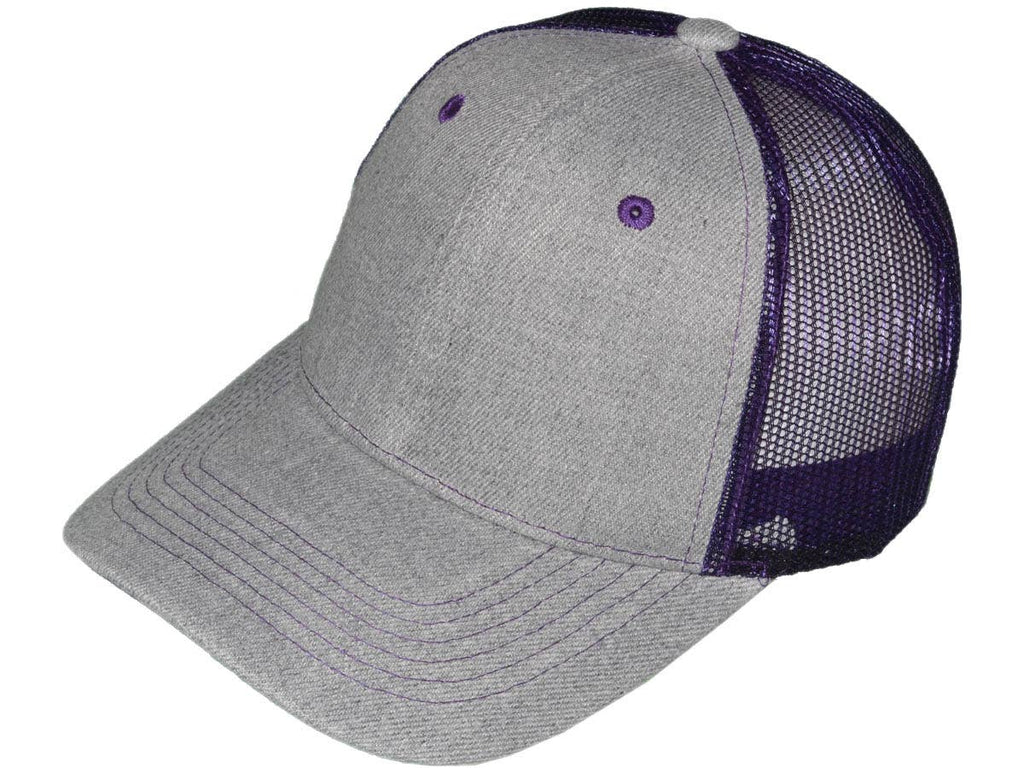 *Youth Size* Blank Trucker Hats - Structured Mesh BK Caps